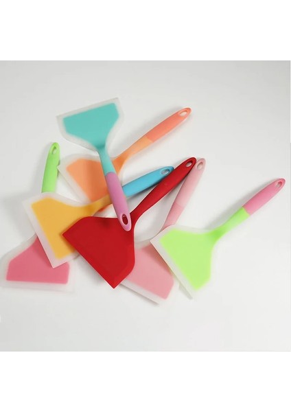 Turuncu Silikon Mutfak Eşyaları 1 Adet Spatula Yapışmaz Pizza Küreği Pişirme Gereçleri Kanca ile Pişirme Aracı Mutfak Kazıyıcı (Yurt Dışından) modelleri