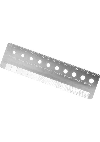 Gösterildiği Gibi 16.5x4.3 cm Cetvel Kahve Öğütme Boyutu Özel Aletler Ölçekli Ölçü Paslanmaz Çelik Taşlama Ölçme Fasulye Öğütücü Aksesuarı (Yurt Dışından) fırsatları