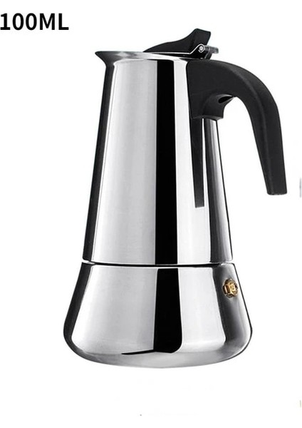 100ML 2/4/6/9 Bardak Kahve Makinesi Pot Paslanmaz Çelik Mocha Espresso Latte Soba Filtre Moka Kahve Makinesi Cezve Mutfak Için (Yurt Dışından)