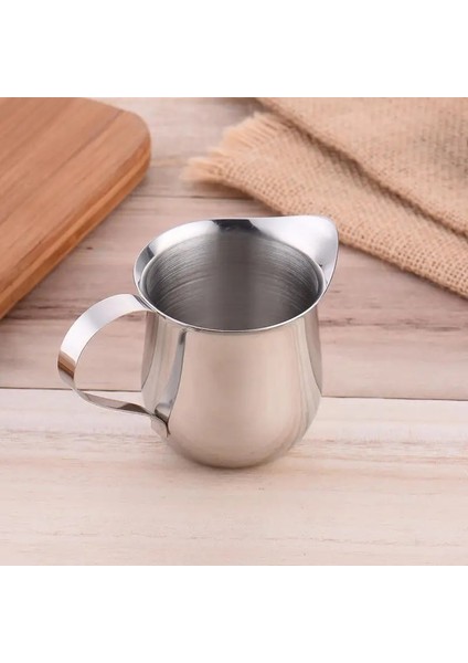 90 ml Paslanmaz Çelik Süt Bardağı 90/150/240 ml Davul Şeklinde Köpürtme Sürahi Kahve Dükkanı Küçük Süt Yoğunlaştırılmış Krem Süt Kupa Latte Sanat Sürahi (Yurt Dışından) fiyatları