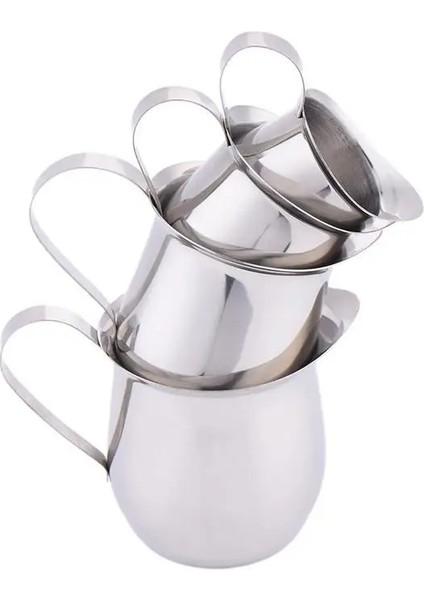 90 ml Paslanmaz Çelik Süt Bardağı 90/150/240 ml Davul Şeklinde Köpürtme Sürahi Kahve Dükkanı Küçük Süt Yoğunlaştırılmış Krem Süt Kupa Latte Sanat Sürahi (Yurt Dışından) indirimleri