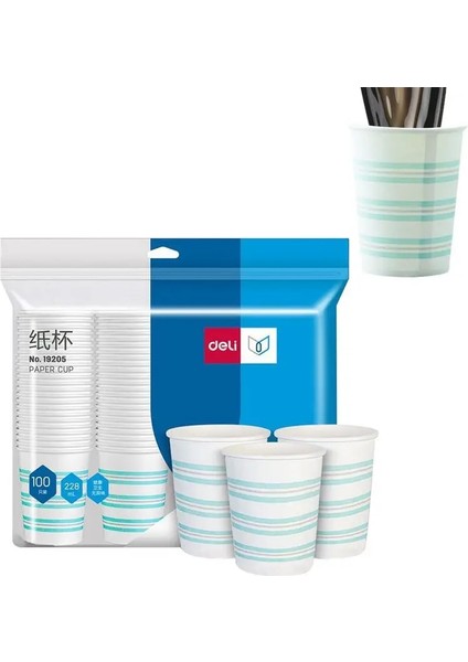 100 Adet/paket Kağıt Bardaklar Tat Bardak Tek Kullanımlık Kağıt Bardak Kahve Fincanları Gargara Bardak Parti Piknik Seyahat Malzemeleri (Yurt Dışından)