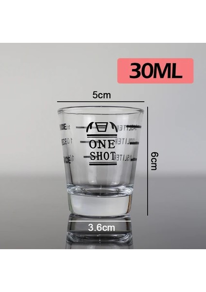 30 ml Espresso Cam Ölçüm Fincan Espresso Atış Cam Sıvı Cam Ons Bardak Ölçeği Mutfak Malzemeleri Profesyonel Barista Kahve Araçları (Yurt Dışından) fiyatları