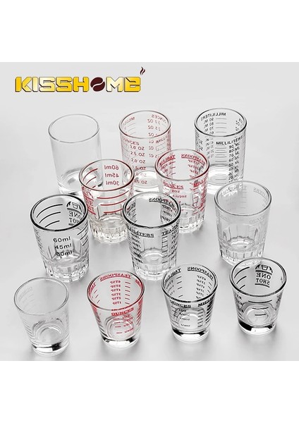 30 ml Espresso Cam Ölçüm Fincan Espresso Atış Cam Sıvı Cam Ons Bardak Ölçeği Mutfak Malzemeleri Profesyonel Barista Kahve Araçları (Yurt Dışından) modelleri