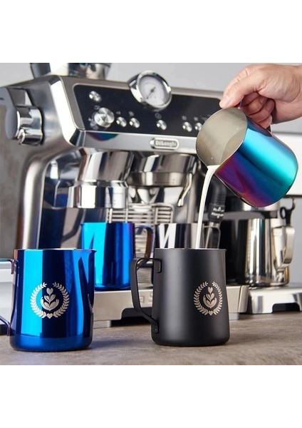 600 ml Siyah B Kahve Sanat Fincan 304 Paslanmaz Çelik Şerit Mezun Kahve Süt Köpük Fincan Latte Vapur Mutfak Kahve Dükkanı Latte Aksesuarları (Yurt Dışından) fırsatları