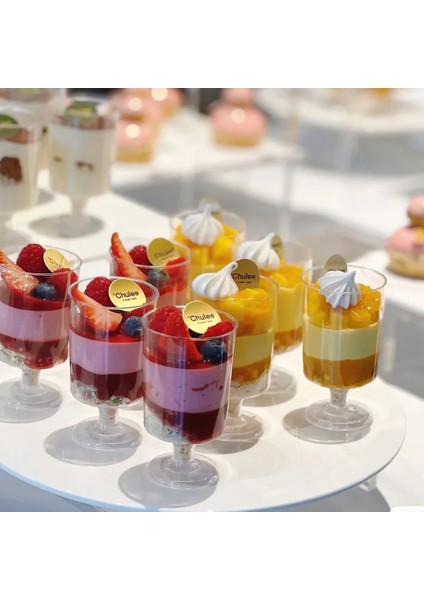 Bir 100ML 50 Adet 100 Adet Mini Tek Kullanımlık Bardak Puding Jöle Mousse Dondurma Kupası Meze Kase Ev Tatlı Dükkanı Gıda Konteyner Plastik Bardaklar (Yurt Dışından) fırsatları
