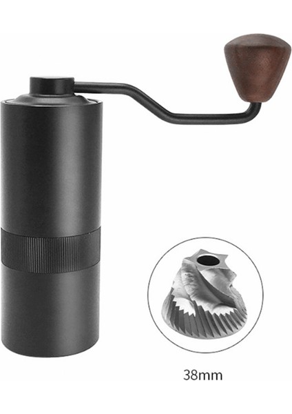 Plastik Öğütücü Taşınabilir Kahve Değirmeni Siyah Manuel Espresso Freze Makinesi 38 mm Alüminyum Kahve Değirmenleri Mini El Yapımı Kahve Çekirdeği Öğütücüler Hediye (Yurt Dışından) fırsatları