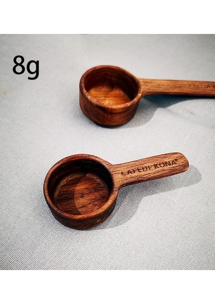 6 Kısa Sap 8g Cafede Kona Kahve El Değirmeni, Öğütücü Temizleme Fırçası, Kahve Tozu ve Kahve Çekirdekleri Alma Ölçme Kaşığı, Toz Alıcı (Yurt Dışından)