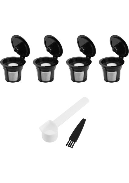 Siyah 2x Keurig Için K Bardaklar Için Yeniden Kullanılabilir - Keurig Kahve Makineleri Için Fit 1.0 ve 2.0 Keurig Için Herkes Için Doldurulabilir Kcups Kahve Filtreleri (Yurt Dışından)