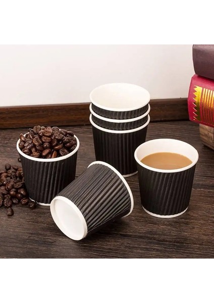 Stil 4 100 Adet 100 Adet/paket 4oz 100ML Tek Kullanımlık Kağıt Bardak Espresso Fincanı Kahve Fincanı Yüksek Kaliteli Çift Katmanlı Kağıt Bardak (Yurt Dışından)