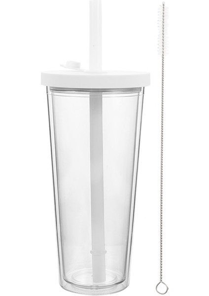 Beyaz Süt Çay Bardağı Geniş Ağızlı Smoothie Bardak Temizle Içme Bardakları Buzlu Kahve Su Tumbler Kalınlaşmak Içecek Kabarcık (Yurt Dışından)