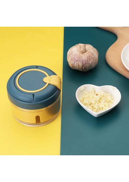 Grinder-1pcs Mini Sarımsak Kırıcı Çok Fonksiyonlu Fıstık Kırıcı Sarımsak Öğütücü Manuel Biber Öğütücü Paslanmaz Çelik Bıçaklar (Yurt Dışından)