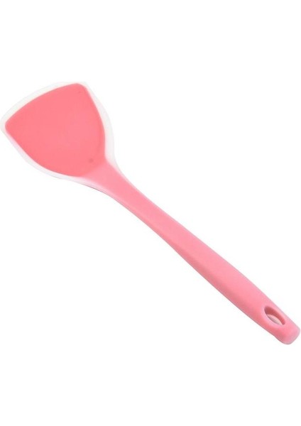 Şeffaf Pembe Silikon Spatula Pişirmek Için Yapışmaz Yarı Saydam Naylon Dikişsiz Kızartma Tavası Pişirme Spatula Karıştırma Aksesuarları Mutfak Eşyaları (Yurt Dışından)
