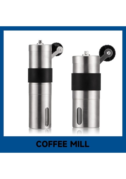 18.6 cm Manuel Kahve Değirmeni El Ayarlanabilir Ayar Taşınabilir Paslanmaz Çelik Kahve Çekirdeği Taşlama Mutfak Gereçleri Kamp (Yurt Dışından) modelleri