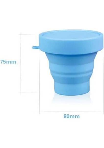 BLUE-150ML 150ML 4 Renk Katlanır Bardak Silikon Su Kahve Fincanı Isıya Dayanıklı Kaynar Su Koyabilirsiniz Çok Fonksiyonlu Seyahat Kamp Katlanır Bardak (Yurt Dışından)