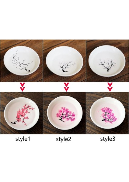 Sa-C Soğuk Renk Değişikliği Japon Sihirli Sakura Fincan Soğuk Sıcaklık Renk Değiştiren Çiçek Ekran Sake Fincan Seramik Kung Fu Çay Bardağı Çay Kase Sakura Fincan (Yurt Dışından) fiyatları