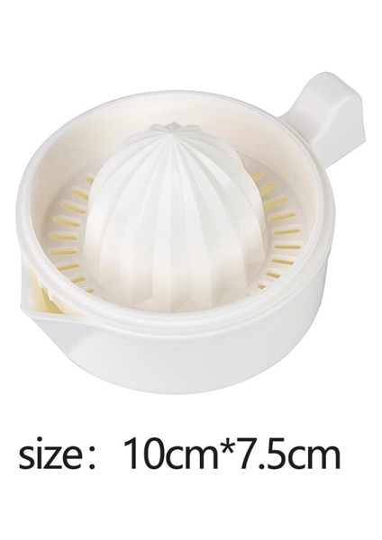 Beyaz Manuel Taşınabilir Narenciye Sıkacağı Mutfak Gereçleri Plastik Portakal Limon Sıkacağı Çok Fonksiyonlu Meyve Sıkacağı Makinesi Mutfak Aksesuarları (Yurt Dışından)