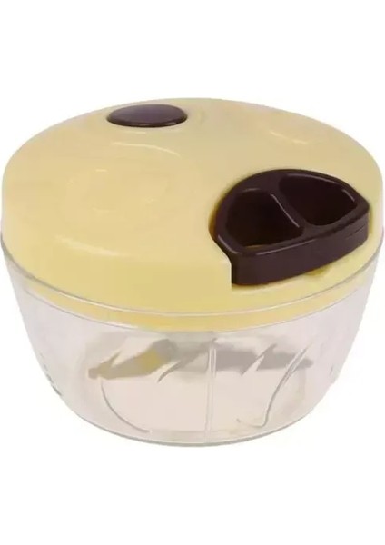 Sarı Blender Manuel Kıyma Makinesi El Gücüyle Çalışan Gıda Doğrayıcı Kıyma Mikser Et Doğrayacak Blender Meyve Sebze Fındık Öğütücüler (Yurt Dışından)
