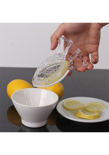 02 Akrilik Limon Sıkacağı Mini Manuel Sıkacakları Kuş Şekli Şeffaf Portakal Narenciye Limon Sıkacağı El Basın Aracı Ev Mutfak Gadget (Yurt Dışından)