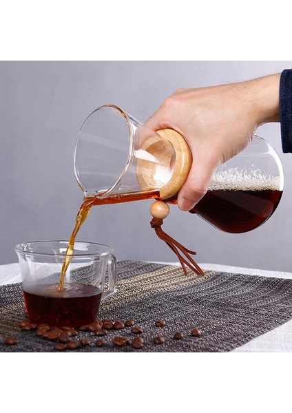 400ML Filtre Var 400ML 600ML 800ML Dayanıklı Cam Kahve Su Isıtıcısı Paslanmaz Çelik Filtre Damlatıcı Anti-Haşlanma Ahşap Saplı Bira Pot Barista Araçları (Yurt Dışından) modelleri