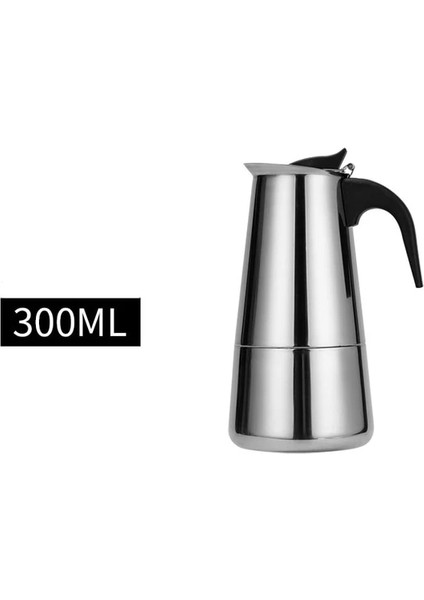 300 ml Cezve Moka Pot Paslanmaz Çelik Kahve Makinesi Şofben Kahve Makineleri Su Isıtıcısı Kahve Brewer Latte Percolator Soba Kahve Araçları (Yurt Dışından)