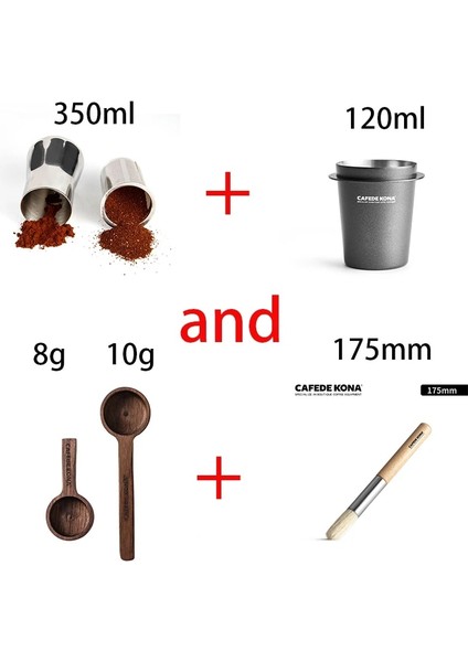 4 Simli Cafede Kona Kahve El Değirmeni, Öğütücü Temizleme Fırçası, Kahve Tozu ve Kahve Çekirdekleri Alma Ölçme Kaşığı, Toz Haznesi (Yurt Dışından) modelleri