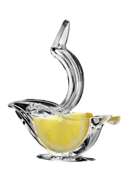 B03 1 Adet Limon Klip Manuel Şeffaf Meyve Sıkacağı Taşınabilir Kuş Şekli Şeffaf Portakal Limon Manuel Sıkacağı Mutfak Gadget (Yurt Dışından)