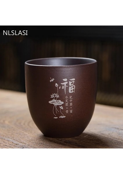 G - 6x6.4cm 110ML 2 Adet 2 Adet/takım Yixing Mor Kil Çay Fincanı Kahve Fincanı Oolong Çay El Yapımı Butik Çay Kasesi Usta Çay Fincanı Taşınabilir Kişisel Tek Fincan (Yurt Dışından) indirimleri