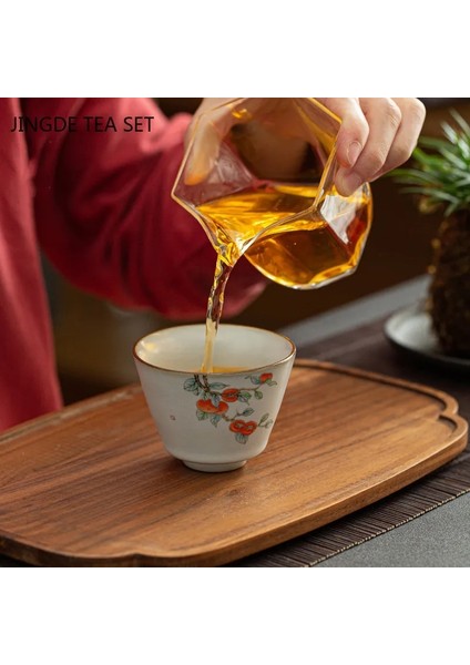 A9 7.5x5.5 cm 90 ml Retro Ru Fırın Çay Fincanı Trabzon Hurması Seramik Usta Çay Bardağı Kişisel Tek Fincan Butik Çay Seti Aksesuarları Ev Drinkware (Yurt Dışından) fırsatları