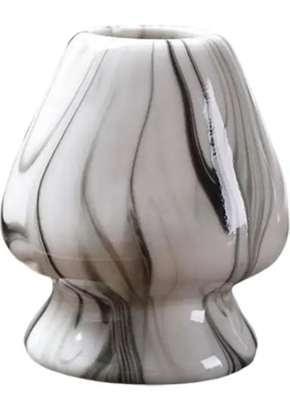 Siyah ve Beyaz Matcha Çırpma Standı Matcha Çırpma Kabı Mutfak Ev Için El Yapımı Çırpma Tutucu (Yurt Dışından)