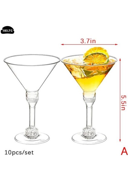 10 Adet-Bir 5/10 Adet Mini Tek Kullanımlık Plastik Bardaklar Tatlı Bardaklar Şeffaf Köpük Salata Jöle Yoğurt Pişirme Trapez Gıda Kabı Dondurma Fincan (Yurt Dışından)