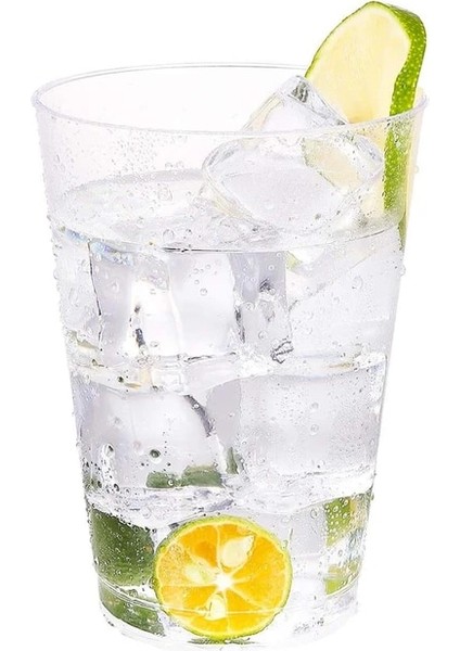 Temizle 50 Adet 75/50 Paket 12OZ Altın Plastik Bardaklar - Zarif Düğünler, Güzel Kutlamalar Için Premium Altın Çerçeveli Plastik Tek Kullanımlık Bardaklar Bardak (Yurt Dışından)