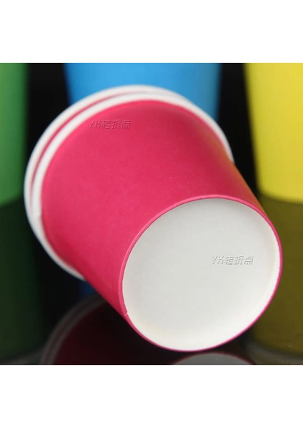 Beyaz 100 Adet 4 Oz Küçük Kağıt Bardak Tadım Fincan Renkli Tek Kullanımlık Kağıt Bardaklar Tek Kullanımlık Kahve Fincanları Çocuklar Yığın Kağıt Bardaklar El Yapımı Için Malzemeler (Yurt Dışından)