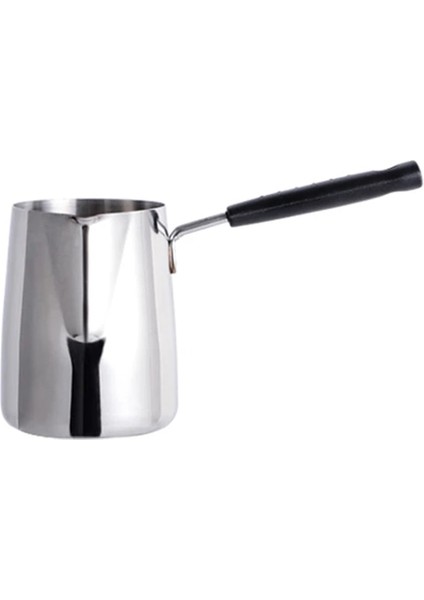 600ML Uzun Saplı Balmumu Erime Tavası Dıy Mum Sabunu Erir Pot Kokulu Balmumu Erir Metal Kahve Toroid Sürahi Latte Süt Köpürtme Sürahisi (Yurt Dışından)