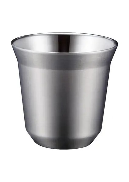 A 80ML 80/160ML Çift Duvar Isı Yalıtımlı Paslanmaz Çelik Espresso Kahve Vakum Bardağı (Yurt Dışından)