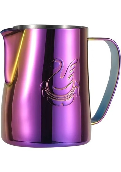 Renkli Pembe 400ML 400ML/600ML Zarif Kuğu Paslanmaz Çelik Kahve Sürahi Süt Köpürtme Fincan Krem Makinesi Barista Craft Espresso Latte Sanat Sürahi Aracı (Yurt Dışından)