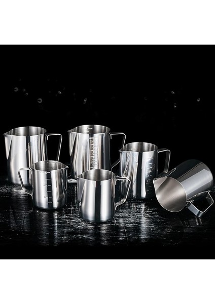 Erik 350/550/900ML Süt Sürahileri Köpürtme Sürahi Çekme Çiçekli Fincan Paslanmaz Çelik Espresso Barista Sürahi Süt Tenceresi Kahve Aksesuarları (Yurt Dışından) indirimleri