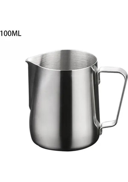 100ML Espresso Süt Sürahisi Craft Kahve Sürahi Süt Aksesuarları Sürahi Çelik Barista Köpürtme Kahve Latte Paslanmaz Mutfak Köpürtme (Yurt Dışından)