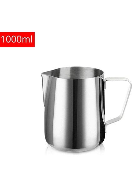 1000ML Süt Kreması Köpürtme Sürahisi Paslanmaz Çelik, 350/600/1000/1500ML Kahve Fincanı Sürahi Latte Espresso Cappuccino Süt Bardağı Barista (Yurt Dışından)