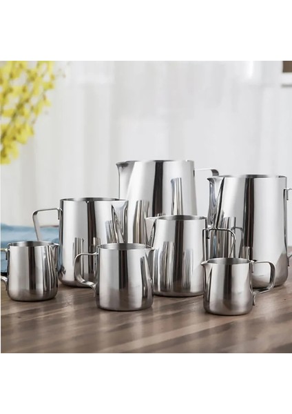 1000ML Süt Kreması Köpürtme Sürahisi Paslanmaz Çelik, 350/600/1000/1500ML Kahve Fincanı Sürahi Latte Espresso Cappuccino Süt Bardağı Barista (Yurt Dışından) modelleri