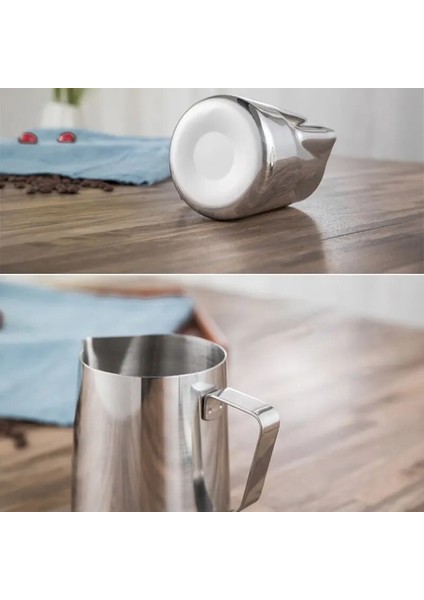 1000ML Süt Kreması Köpürtme Sürahisi Paslanmaz Çelik, 350/600/1000/1500ML Kahve Fincanı Sürahi Latte Espresso Cappuccino Süt Bardağı Barista (Yurt Dışından) indirimleri