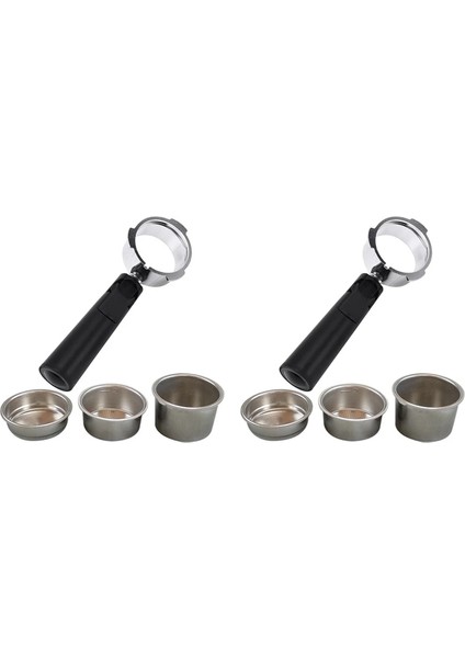 Siyah Gümüş 2 Adet 51MM Dipsiz Filtre Kahve Makinesi Aksesuarları Yerli Kahve Makinesi Aksesuarları Braketi Kolu Içi Boş Kolu (Yurt Dışından) fiyatları