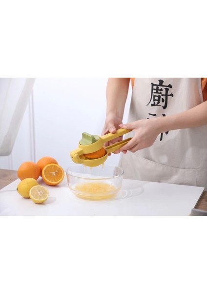 Sarı Limon Sıkacağı Hend Held Sıkacağı Çift Kase Limon Kireç Sıkacağı Manuel Portakal Narenciye Sıkacağı Sıkma Mutfak Manuel Sıkacakları (Yurt Dışından)