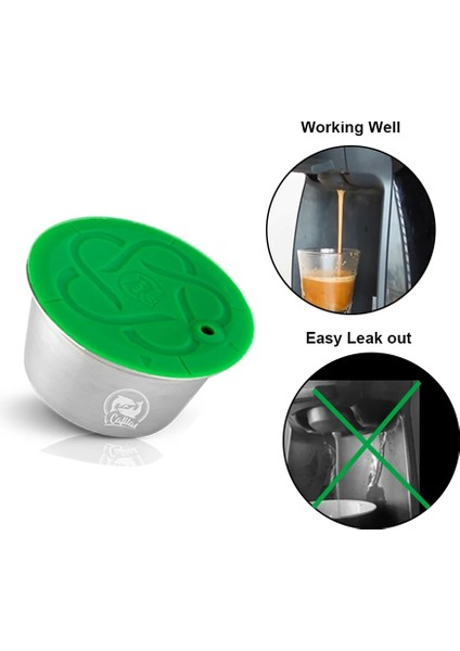1 Kapsül Yeni Yükseltme Doldurulabilir Dolce Gusto Kapsül Yeniden Kullanılabilir Paslanmaz Çelik Kapsül Filtreli Fincan Kahve Mini-Me Dolce Gusto/lumio/ (Yurt Dışından)