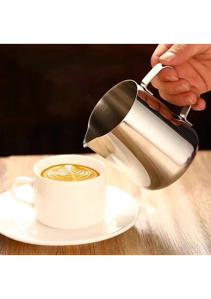 550 ml Paslanmaz Çelik Kahve Süt Köpürtme Sürahi Espresso Süt Köpürtme Sürahi Karıştırma Potu Latte Süt Köpüğü Aracı Sürahi Kahve Kapları 1000 ml (Yurt Dışından) modelleri
