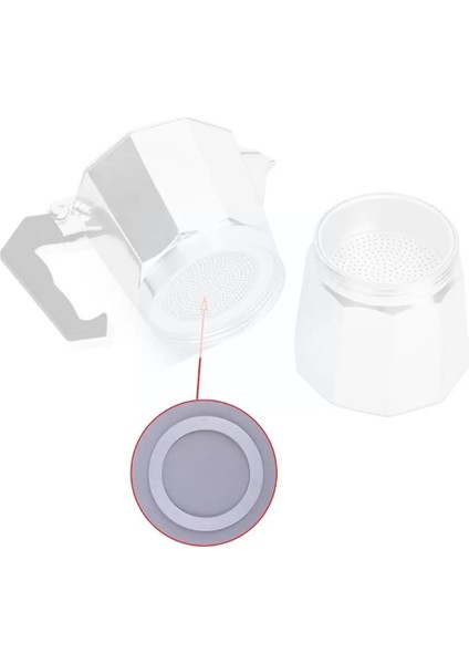 1 Adet Silikon Conta Esnek Yıkayıcı Conta Yedek Moka Pot Espresso Mutfak Kahve Parçaları Yapımcıları Aksesuarları (Yurt Dışından)