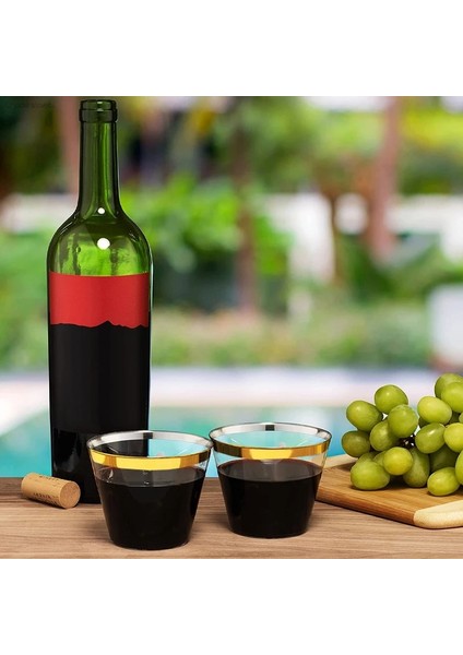 Gül Altın 50 Adet 10/50/100 Adet 9 Oz Plastik Bardaklar Gül Altın Tek Kullanımlık Parti Içecek Bardakları Düğün Parti Festivali Ev Temizle Kokteyl Bardakları (Yurt Dışından) fırsatları