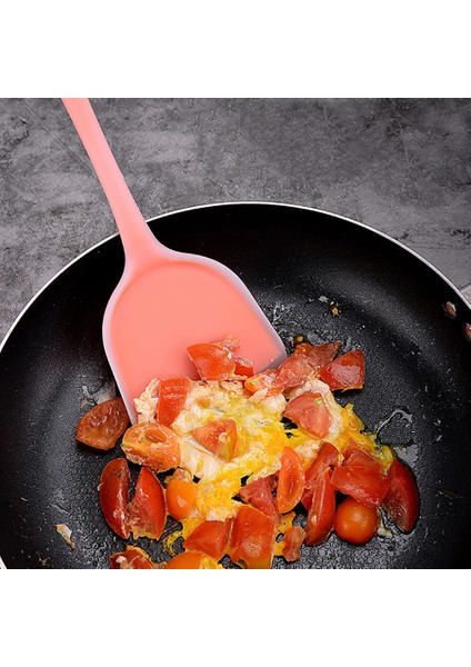 Şeffaf Mavi Mutfak Aletleri Gıda Sınıfı Silikon Yapışmaz Spatula Ev Tavada Kızartma Yüksek Sıcaklığa Dayanıklı Kolay Temizlenebilir Pişirme Spatula (Yurt Dışından) indirimleri