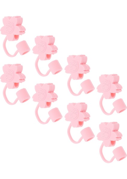 PINK3X1.2CM Kiraz Çiçekleri Pipet Kapakları Ipuçları Koruyucu Fiş Sevimli Tasarım Topper Güzel (Yurt Dışından)