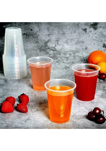 80 Adet 40/80 Adet Yeni Tek Kullanımlık Şeffaf Plastik Bardak Açık Hava Piknik Doğum Günü Mutfak Parti Sofra Tadım 200 Ml. (Yurt Dışından)